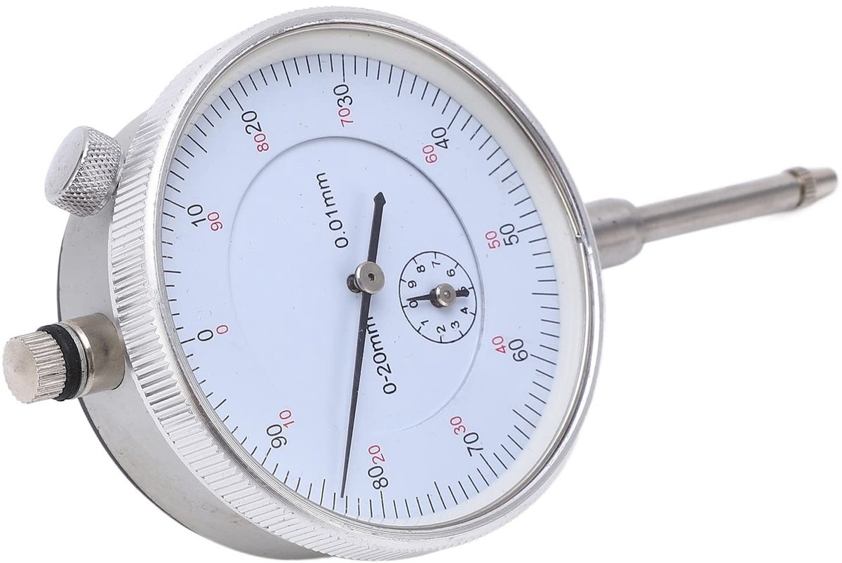 Dailygoods - Dailygoody - Mechanische Meetklok - Nauwkeurige Metingen - Schokbestendig en Slijtvast - 0-20 mm - Voor Professioneel Gebruik - Perfect voor Technisch.