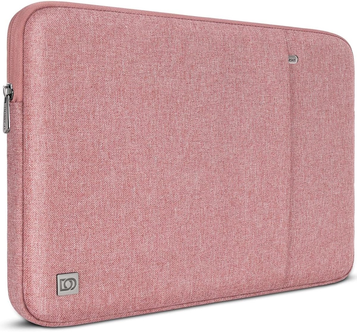 DOMISO Laptoptas 16 inch laptoptas, laptophoes voor MacBook Pro 16 M4 M3 M2 M1 Pro/Max, ASUS Vivobook 16, Lenovo Thinkbook Ideapad Dell HP waterdichte stootvaste beschermhoes, roze