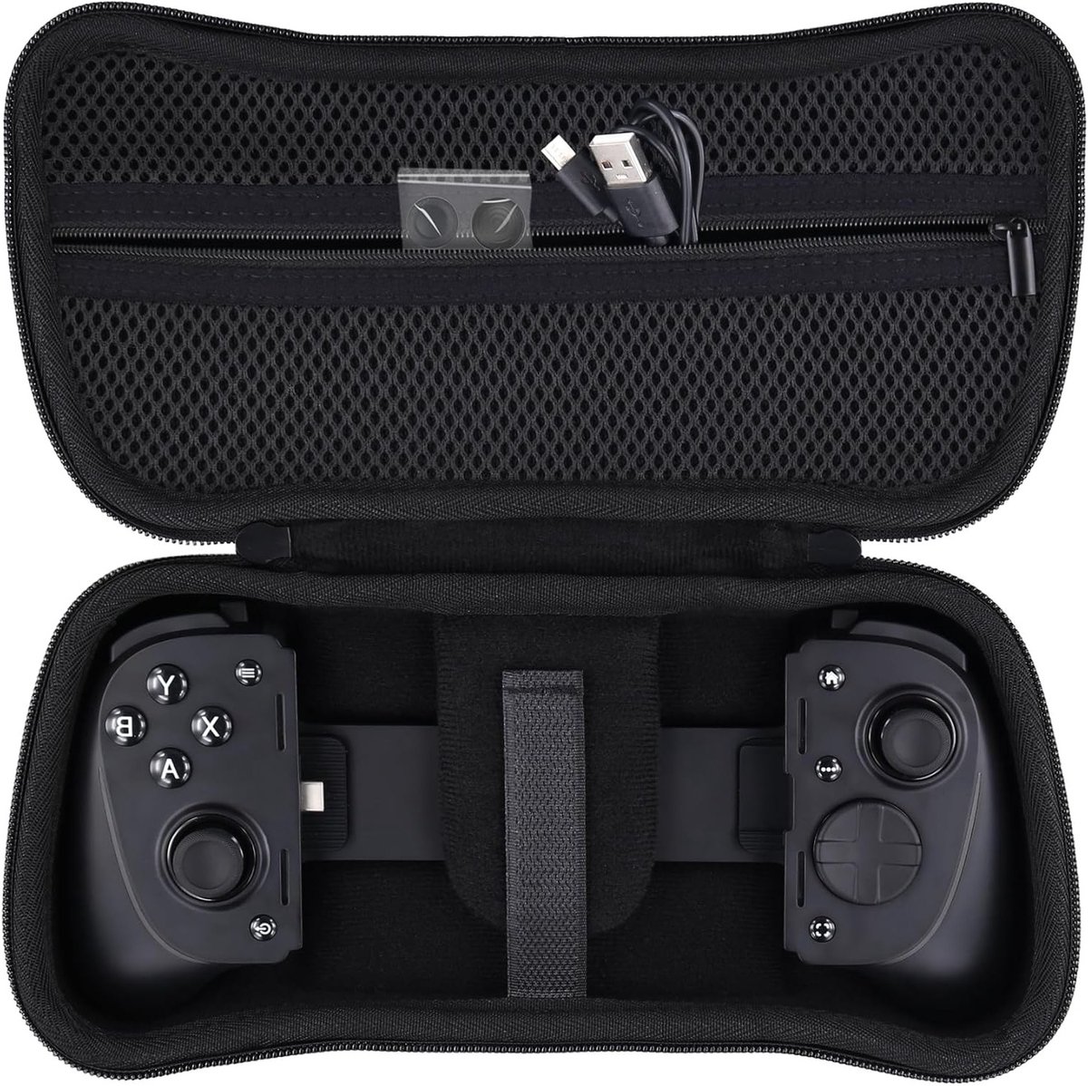 Harde beschermhoes voor gamingcontroller, geschikt voor Kishi V3 Pro en Kishi Ultra, zwart en duurzaam ontwerp