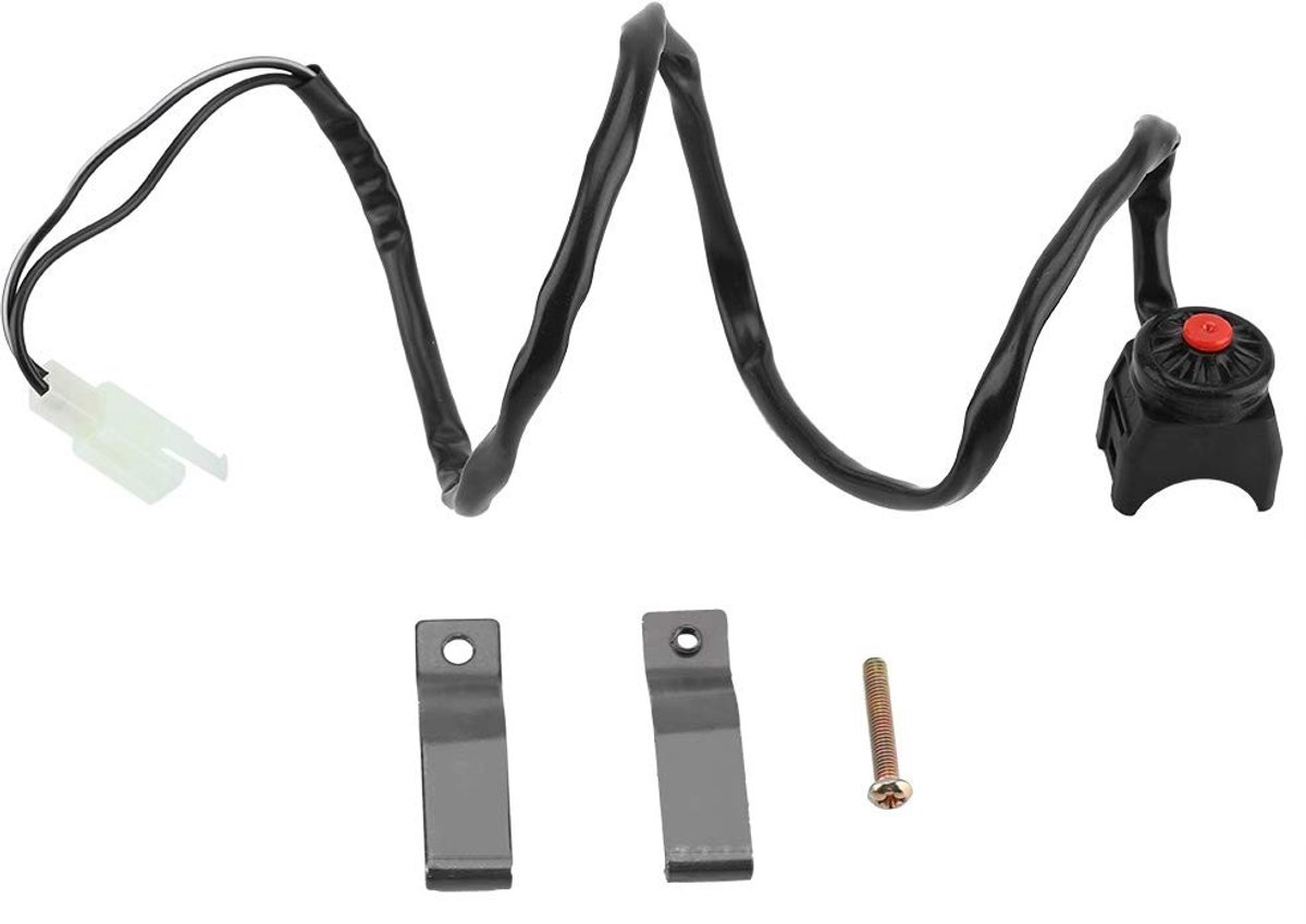 Dailygoods - Dailygoody - Motorfiets Stuur Hoorn Schakelaar - Universele Stuurknop - Eenvoudige installatie - 22mm - Motoraccessoires - Geschikt voor de meeste mo