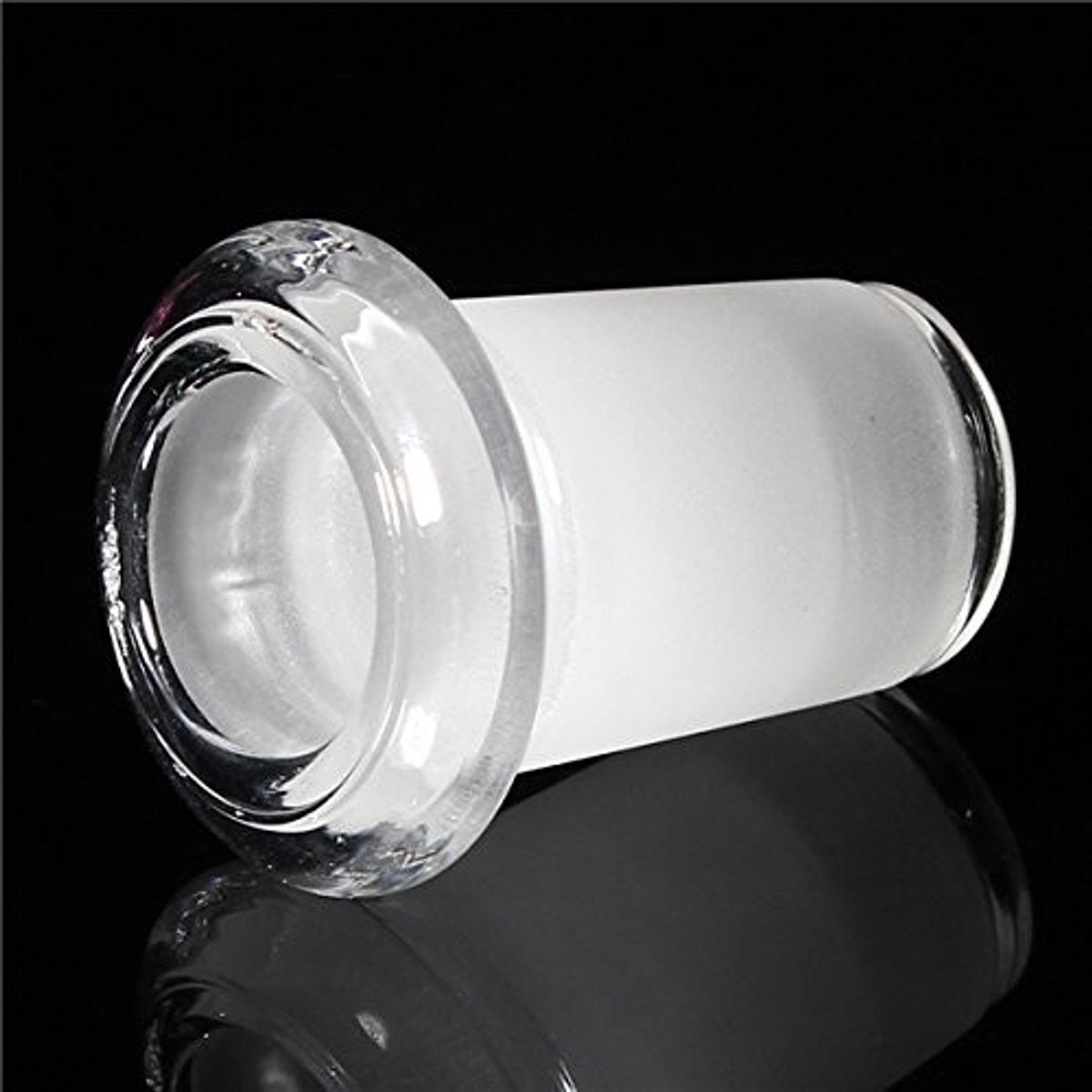 Dailygoods - Glas Adapter 14mm naar 18mm - Korte Expander Reducer - Transparant - Verloopstuk - Geschikt voor Schroevendraaiers
