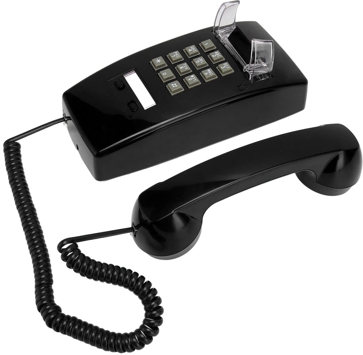 Dailygoods - Dailygoody - Vintage Wandtelefoon - Retro Wandtelefoon - Met Volumeregeling - Geschikt voor Senioren - Wandgemonteerde Telefoon - Voor Thuis en Kantoor