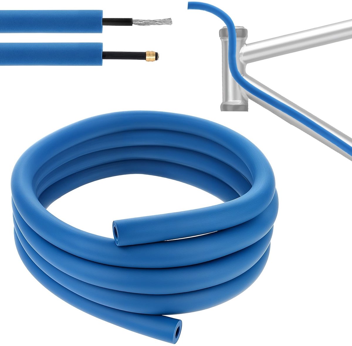 Dailygoody - Fietsframe Binnenbehuizing Demper - Geluidsabsorberend - 1,7 m - Schuimhuls - Geschikt voor MTB - 6 mm Binnendiameter
