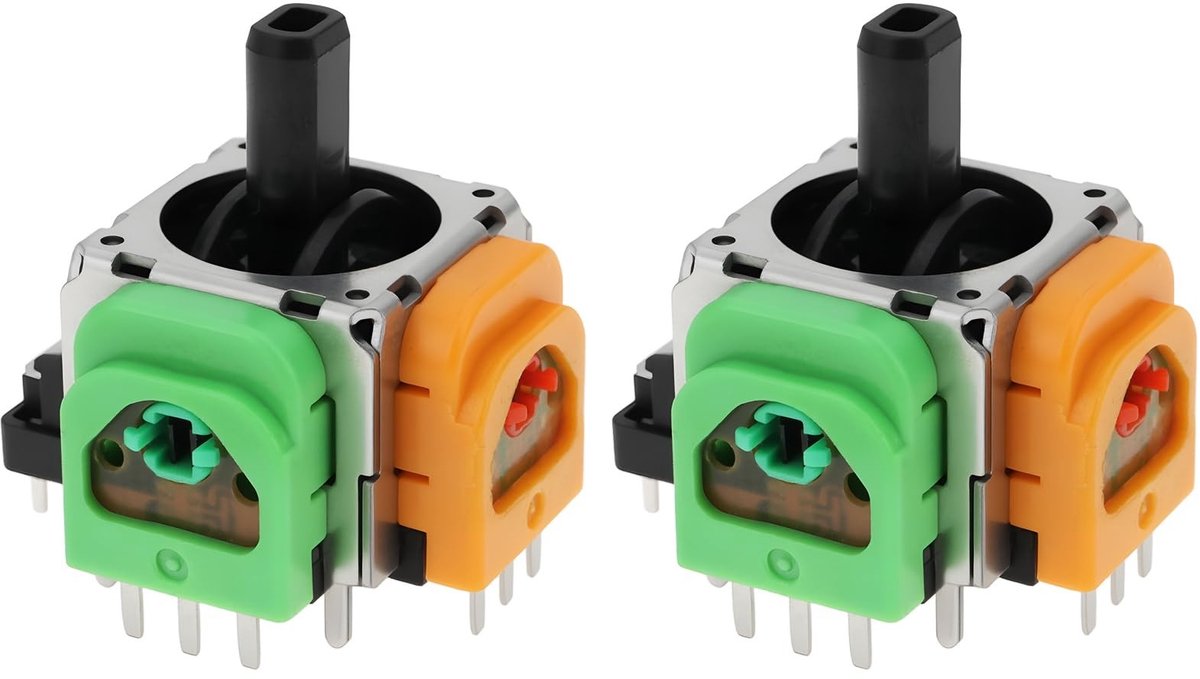 Dailygoods - Dailygoody - Console Joystick Modules - 2 stuks - Duurzaam en betrouwbaar - Groen en Oranje - Vervang joysticks - Compatibel met Xbox Series X|S