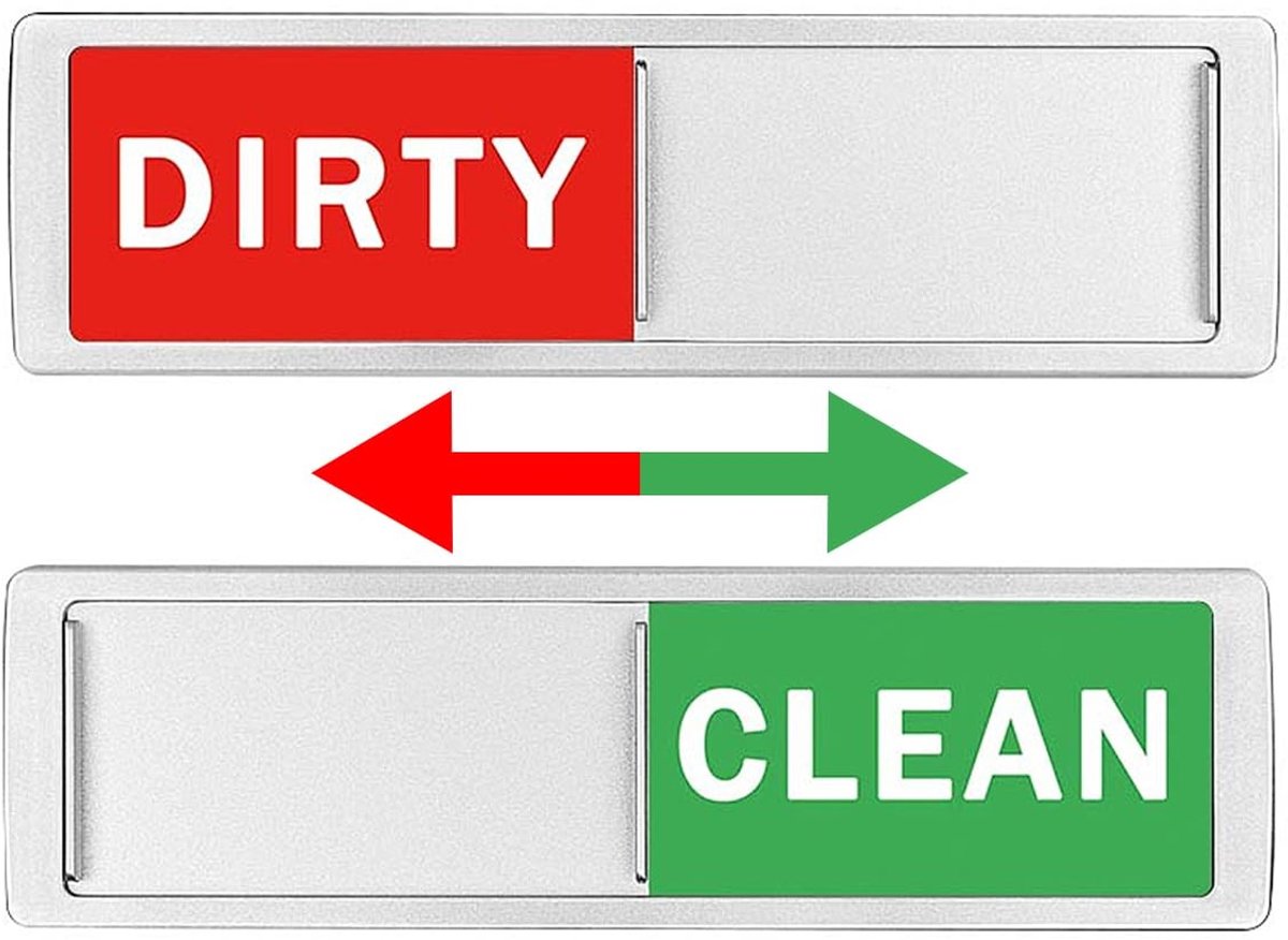 Dailygoody - Leeg schuifdeurbord - Toiletindicator - Duidelijke privacy-aanduiding - Compact formaat - Niet storen bord - Geschikt voor badkamer