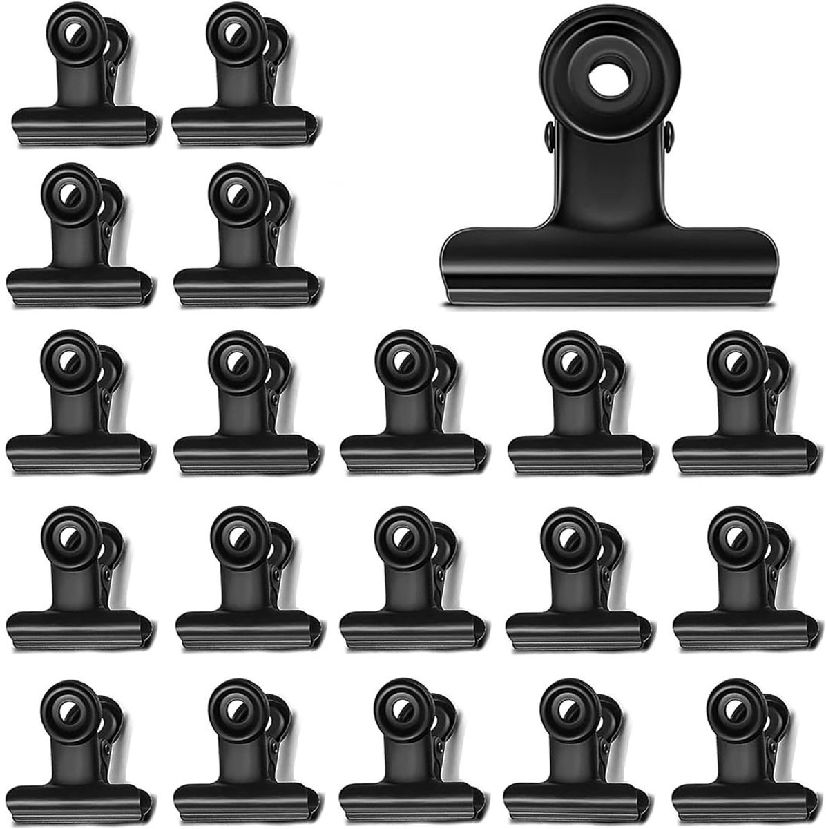 Dailygoods - Set van 20 Mini Bulldog Clips voor Kantoor en Thuisgebruik