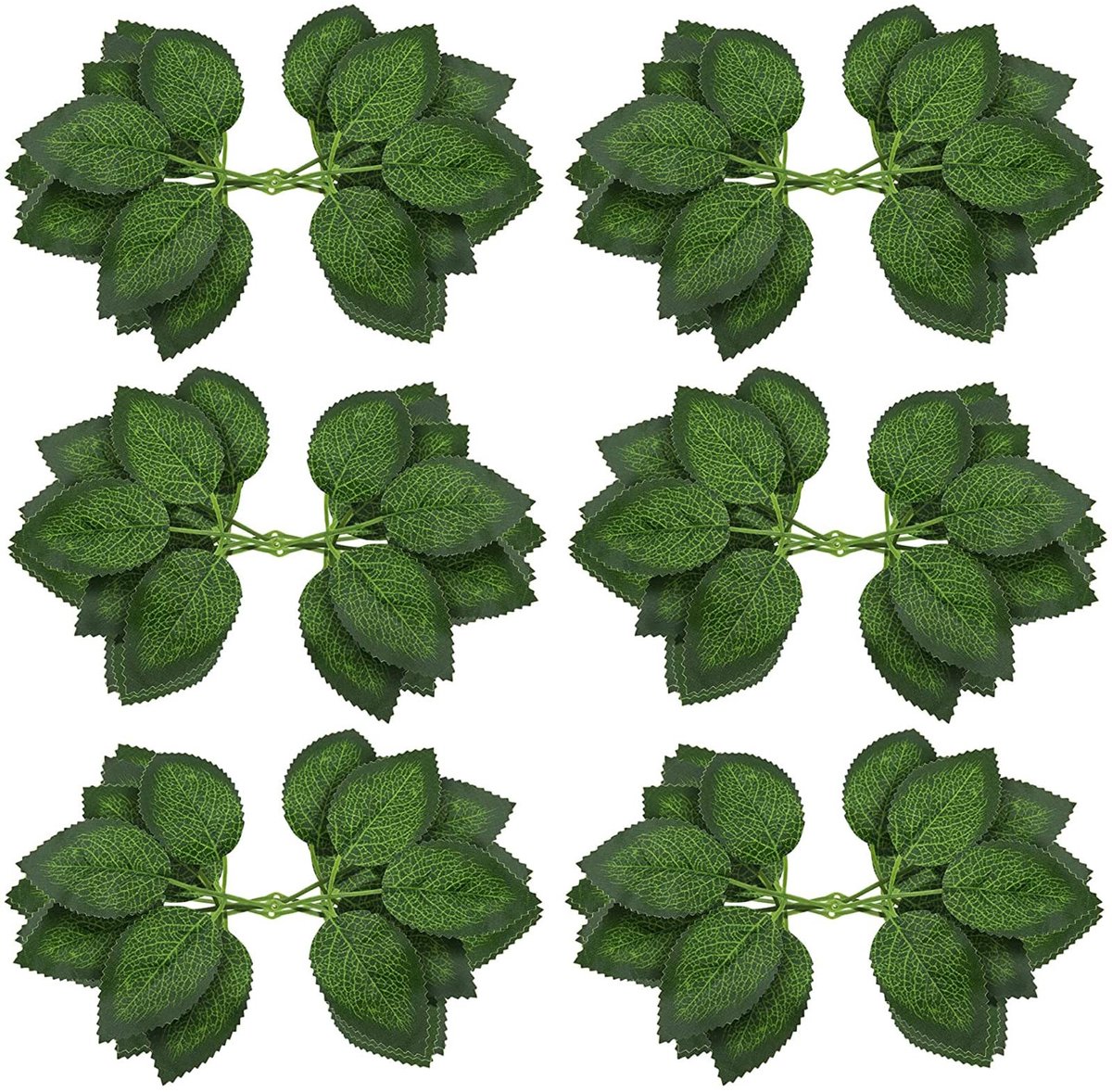 Dailygoods - Dailygoody - Kunstmatige Rozen Bladeren - Decoratieve Bloemen - Groen - Bruiloft Arrangementen - Realistische Wijnstokken - Geschikt voor Ambachten