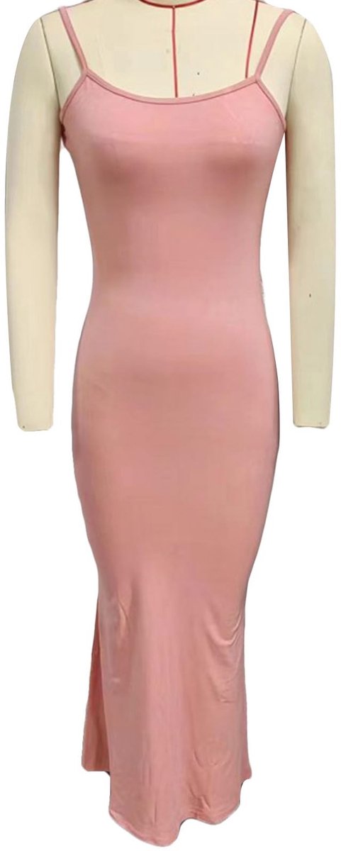 Dailygoods - Mouwloze Slip-Maxijurk voor Dames met Spaghettibandjes