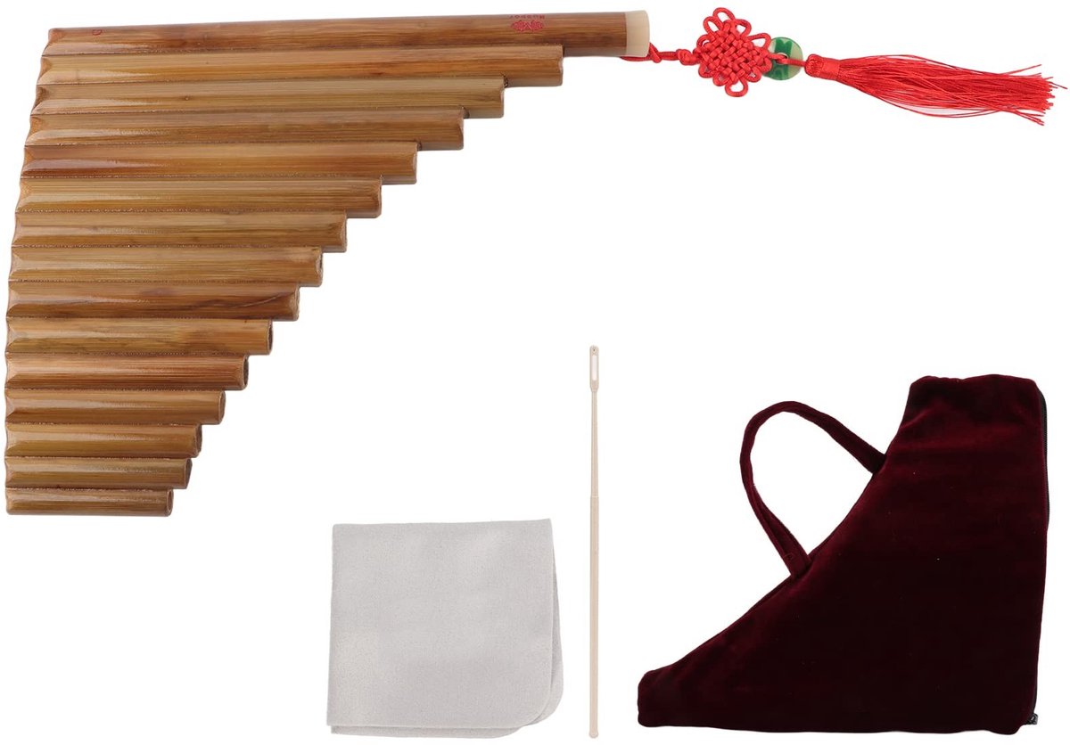 Dailygoods - Pan Fluit met 15 Pijpen in G Toon voor Beginners en Muziekliefhebbers