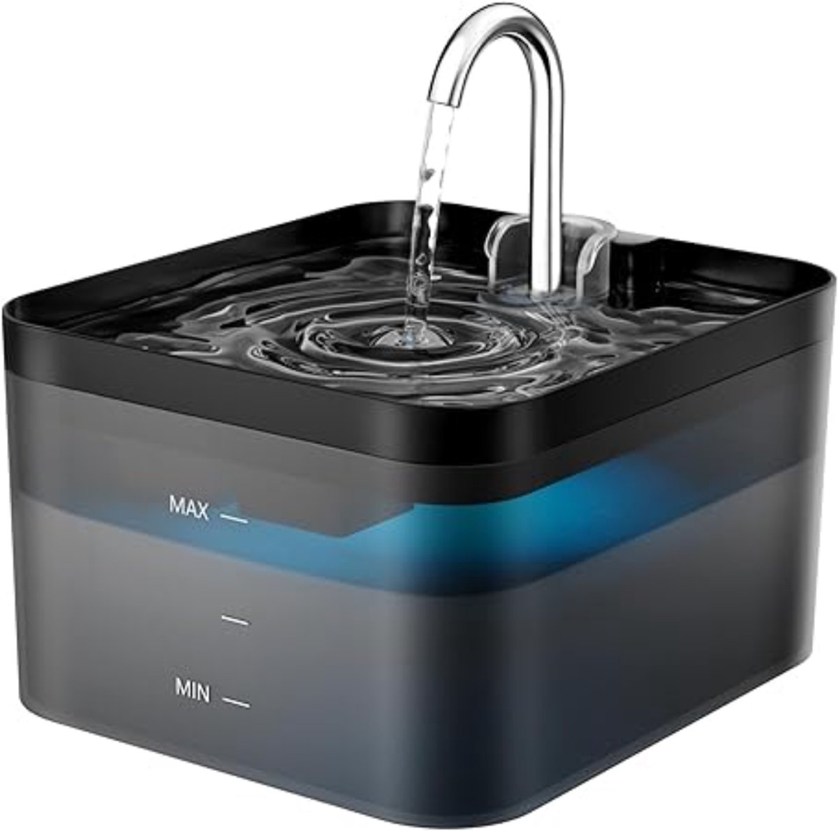 DnA® Drinkfontein Kat - Drinkfontein Kat Draadloos - Drinkfontein Kat Keramiek - Wit - 19cm x 2cm x 23cm