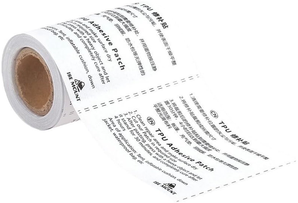 Dailygoods - Dailygoody - TPU luchtmatras reparatieset - duurzame plakband - 1 rol - veelzijdig herstel voor luchtbedden - sterke afdichting - perfect voor zwembad...