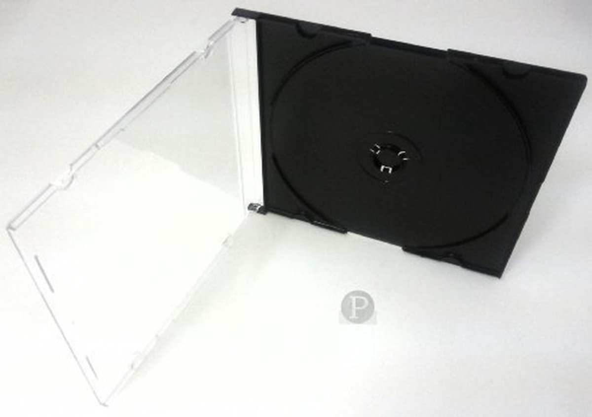 Dailygoods - Dailygoody - Panmer Ultra-Dunne Jewel Case met Zwarte Tray - Set van 10 CD-houders