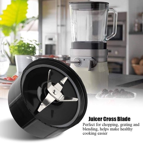 Dailygoods - Dailygoody - Cross Blade Juicer - Vervangingsonderdeel - Hoogwaardige kwaliteit - Zwart - Extractor Blade - Geschikt voor juicen - Keukenaccessoires van Dailygoods — afbeelding 5