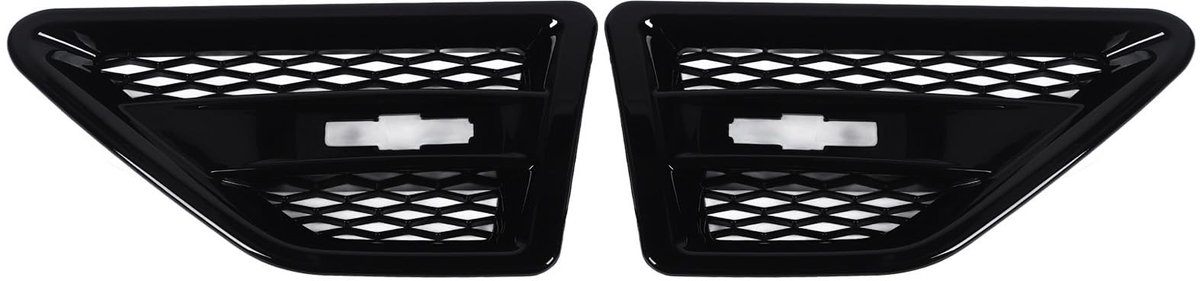 Dailygoods - Dailygoody - Ventilatiezijde Grill - Auto Accessoire - Glanzend Zwart - Lucht Mesh - Vervanging voor 2 LR2 - Geschikt voor 2007-2014