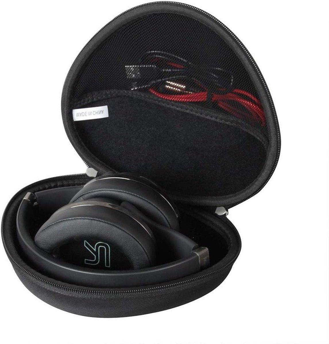 Harde Beschermcase voor Bluetooth Hoofdtelefoon Over Ear - Geschikt voor DOQAUS - Zwart, Schokbestendig en Duurzaam