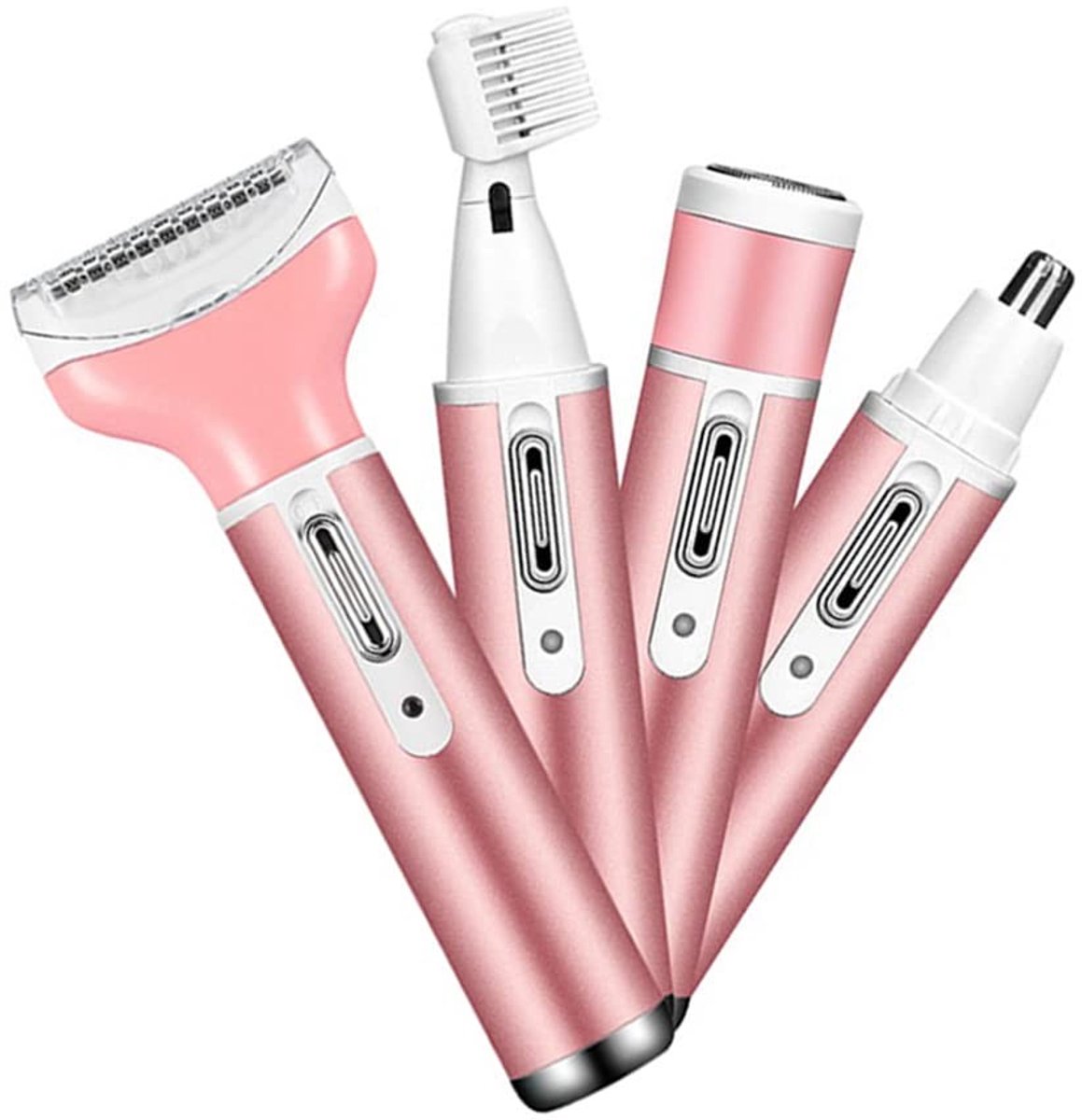 Dailygoody - Elektrisch scheerapparaat dames - Draadloos 4-in-1 - Multifunctioneel en veilig - Gezichts- en lichaamsverzorging - Intieme zone - Geschi...