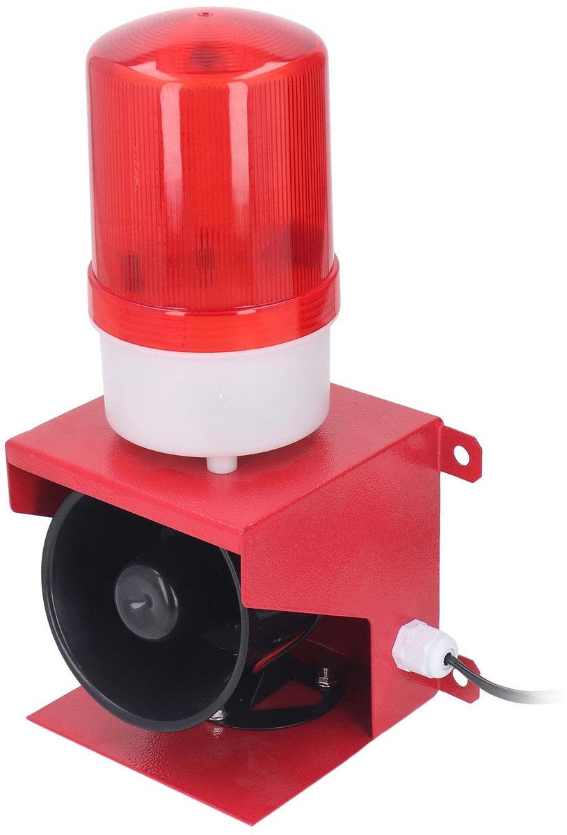 Dailygoody - OmGoods - Dailygoody - Industrieel sirene-alarm - Buitensirene - 115 dB geluidsniveau - Waterdicht - Veiligheidsalarmhoorn - Geschikt voor noodgevallen - 35 W