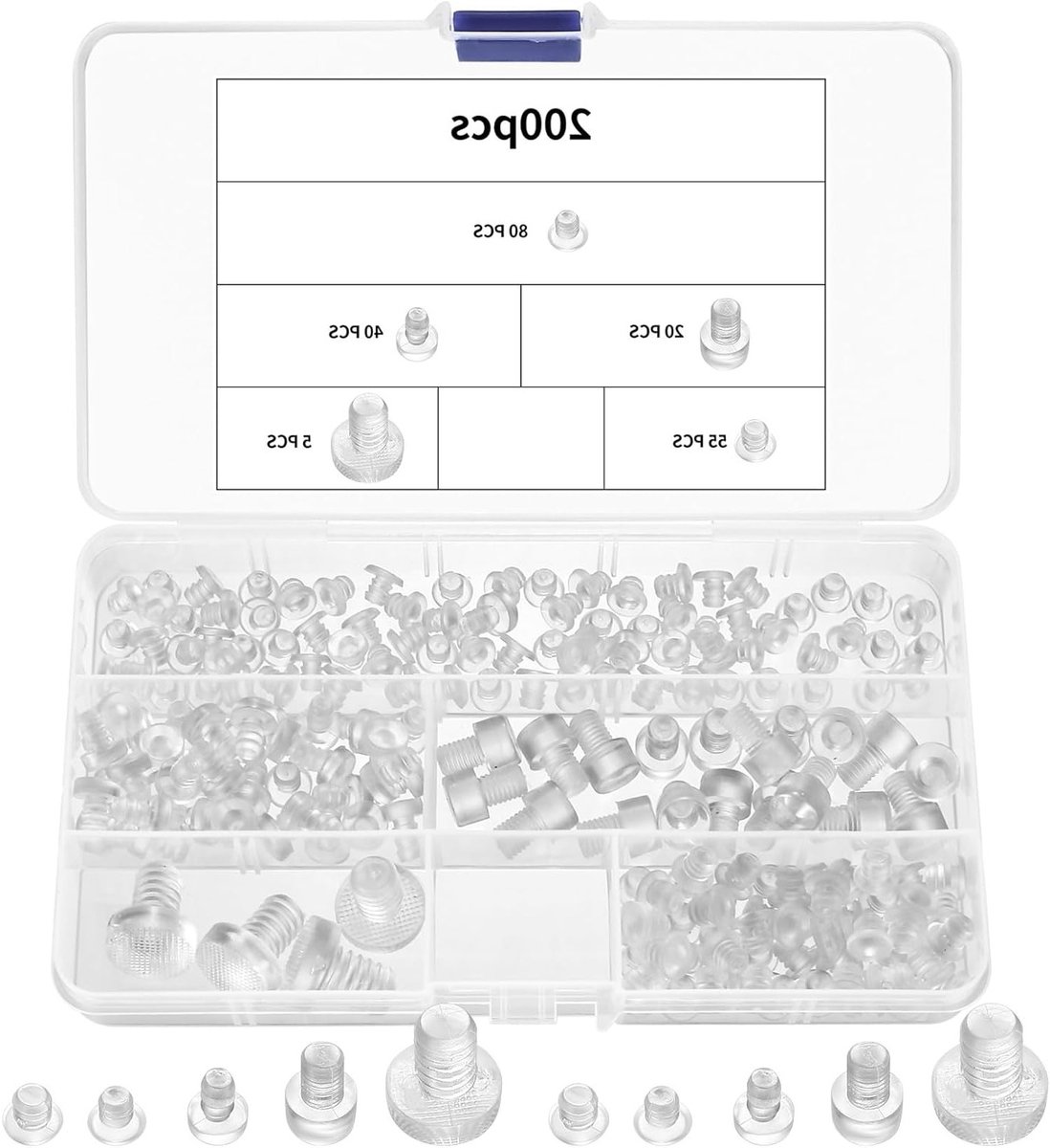 200 Stuks Rubber Schokdempers, Transparante Meubelbuffers, Beschermende Tafelcoasters voor Glasplaten, Anticollision Spacers voor Tafelbladen en Lades