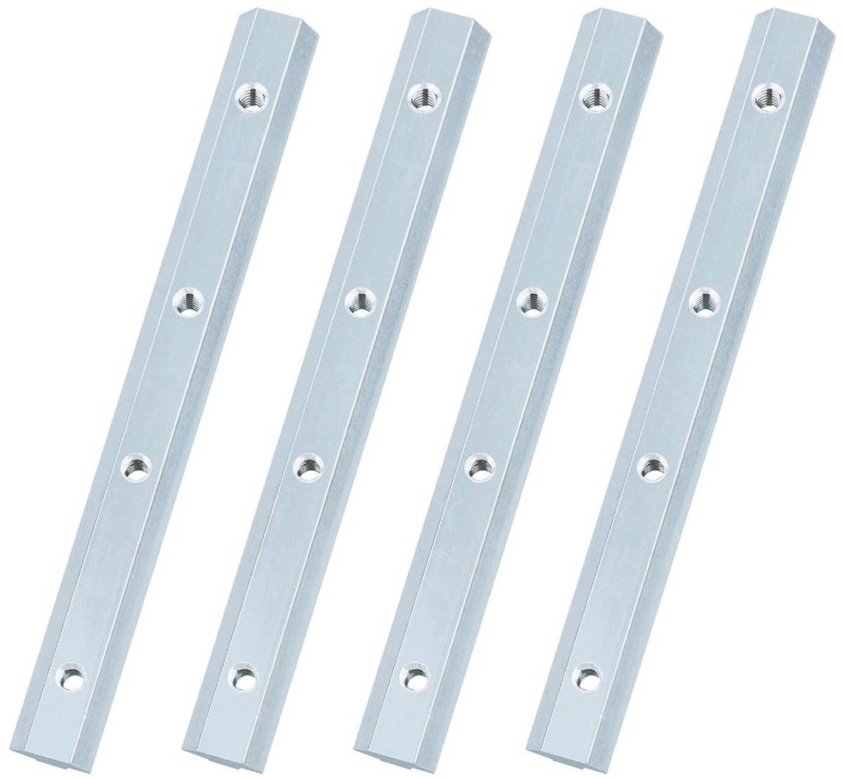 Dailygoods - Dailygoody - Aluminium rechte groefconnector - 180 mm profielconnector - Verbind verschillende onderdelen - Geschikt voor 8 mm 40 sleufprofielen - Duu..