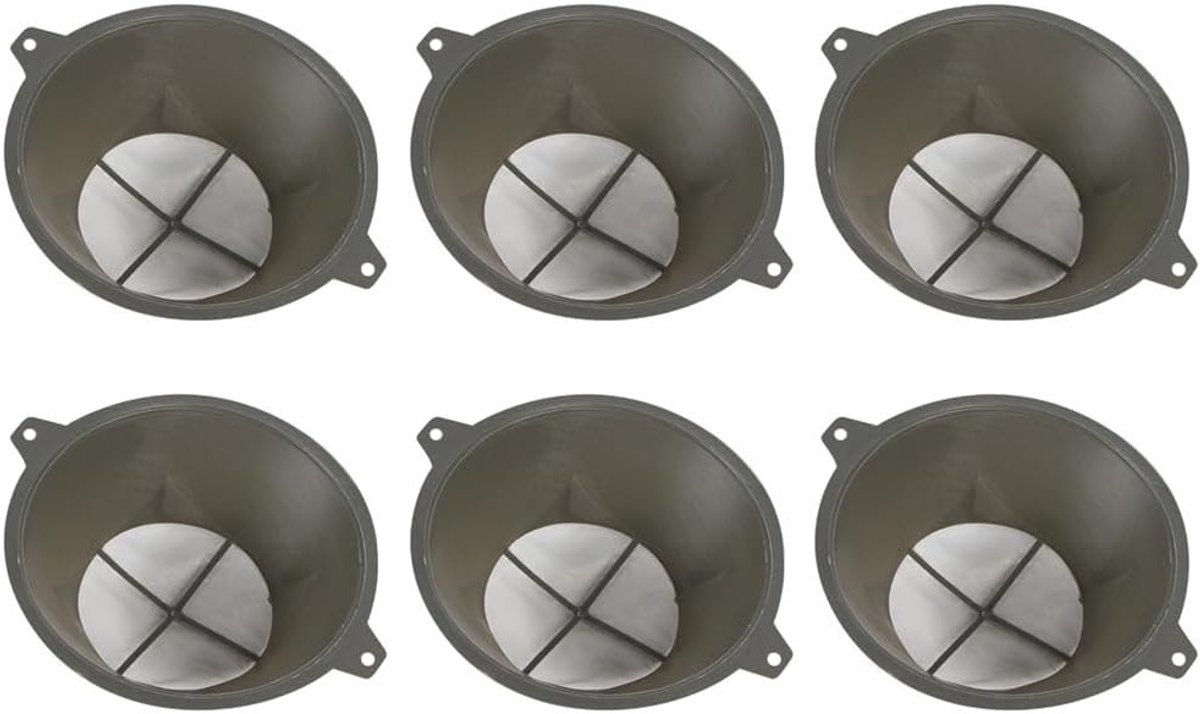 6-delige verfzeef set, herbruikbare 100-mesh verfzeef voor verfspuiten, ideaal voor latexverf en verffilters