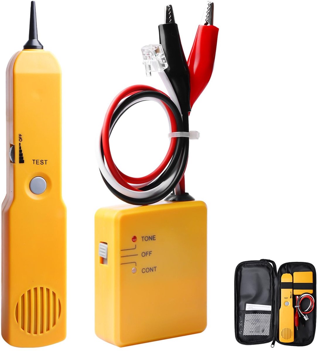 Dailygoods - Dailygoody - Kabelzoeker - Multi-functionele kabeltester - Voor RJ11 en pijpen - Geluidsgenerator - Eenvoudig in gebruik - Geschikt voor elektriciens ..