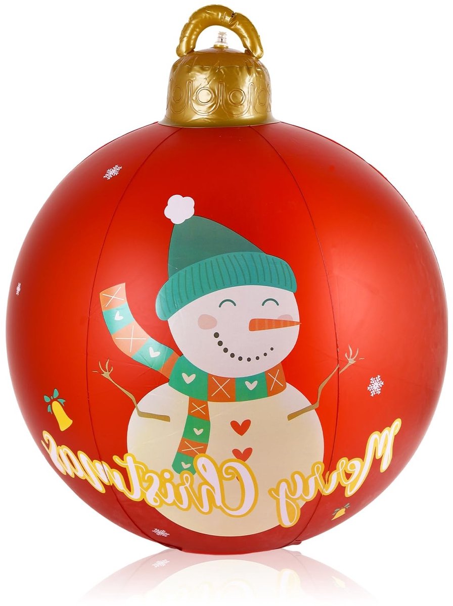 Dailygoods - Cosensi - Dailygoody - Inflatable Christmas Baubles - Kerstballen - Waterdicht - 60 cm - Decoratie - Voor Tuin en Feestdagen - Kleurrijk