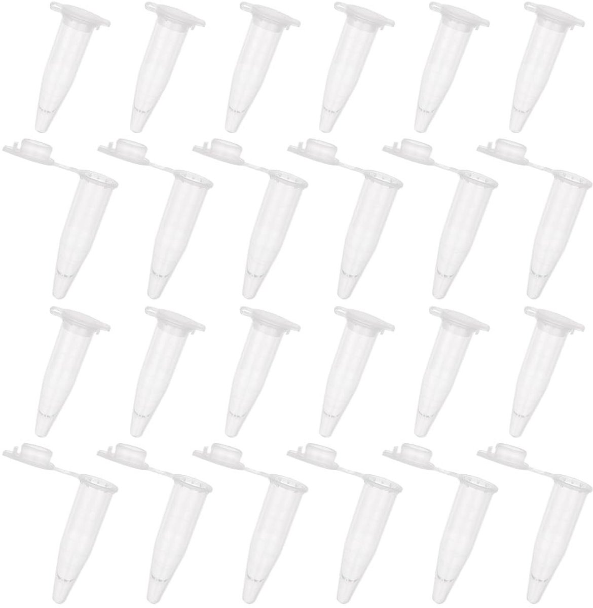 Dailygoods - Dailygoody - microcentrifugebuis - 1000 stuks - transparante wegwerpcentrifugebuis - 1,5 ml - voor monsteropslag - zonder lekkage - geschikt voor labo
