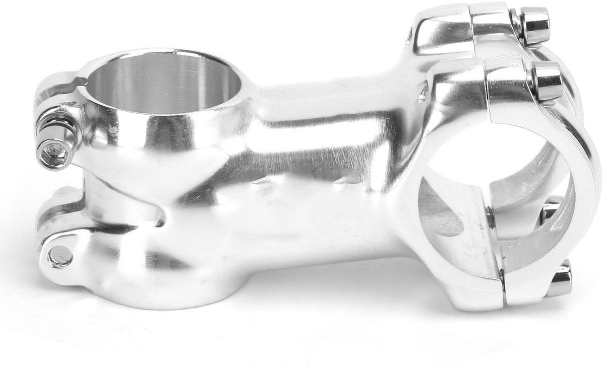 Dailygoods - Dailygoody - Fietsstuurpen - Draadloze Stuurpen - Aluminium - Zilver - Racefiets Stuurpen - Voorzien van sterke constructie - Geschikt voor 31,8 mm stuu
