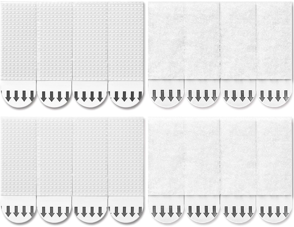 Dailygoods - Dailygoody - Foto ophangstrips - Zelfklevend - Geen schade - 80 strips - Makkelijk te verwijderen - Geschikt voor muurdecoratie