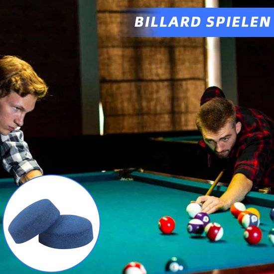 Dailygoods - Cosensi - Dailygoody - Billiard Cue Tips - 50 Stuks Set - Perfect voor Spelers - Blauw - Vervangingspunten voor Biljart - Voor Snooker en Biljarttafels van Dailygoods — afbeelding 2