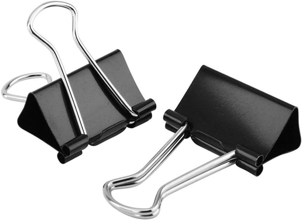 Grote Vouwbare Binderclips 51mm - Metalen Klemmen voor Papier, Kantoor en Thuisgebruik, 10 Stuks