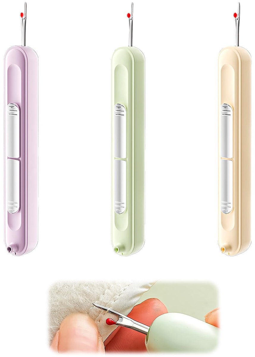 Dailygoods - 2-in-1 Naaldinrijger en Naadscheider, 3 Stuks