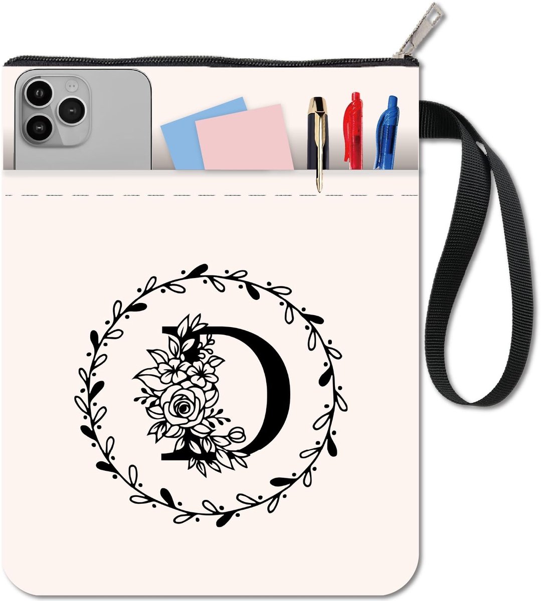 Dailygoods - Boekhoes met Ritssluiting en Extra Sleeve voor Notitieboeken