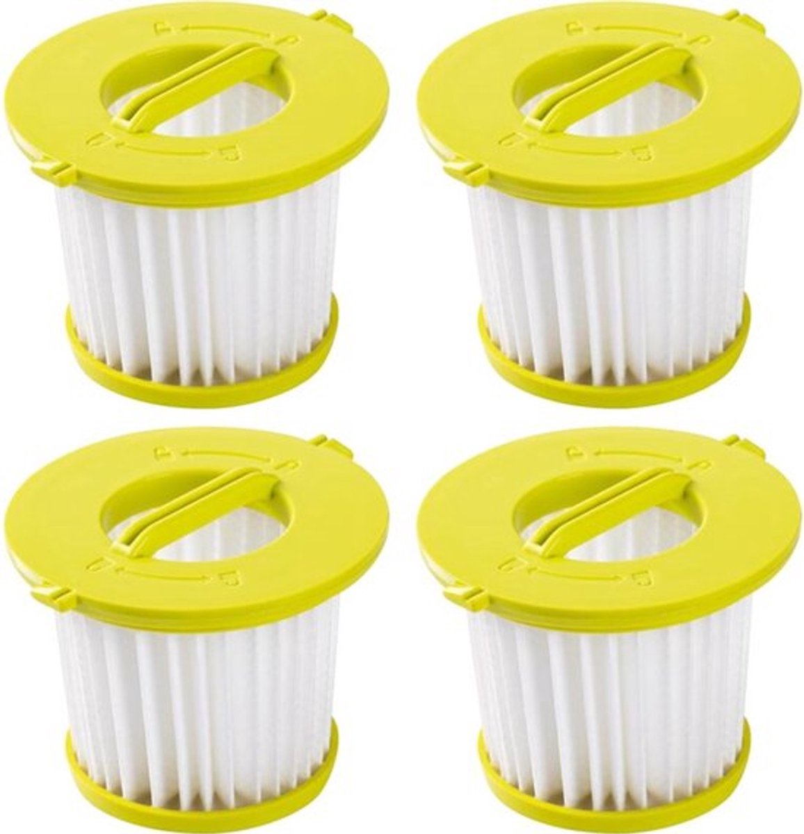 Vervangingsfilter - 4 stuks - geschikt voor - ONE+ 18 V - Filteraspirateur - PCL700 - PCL704 - PCL705