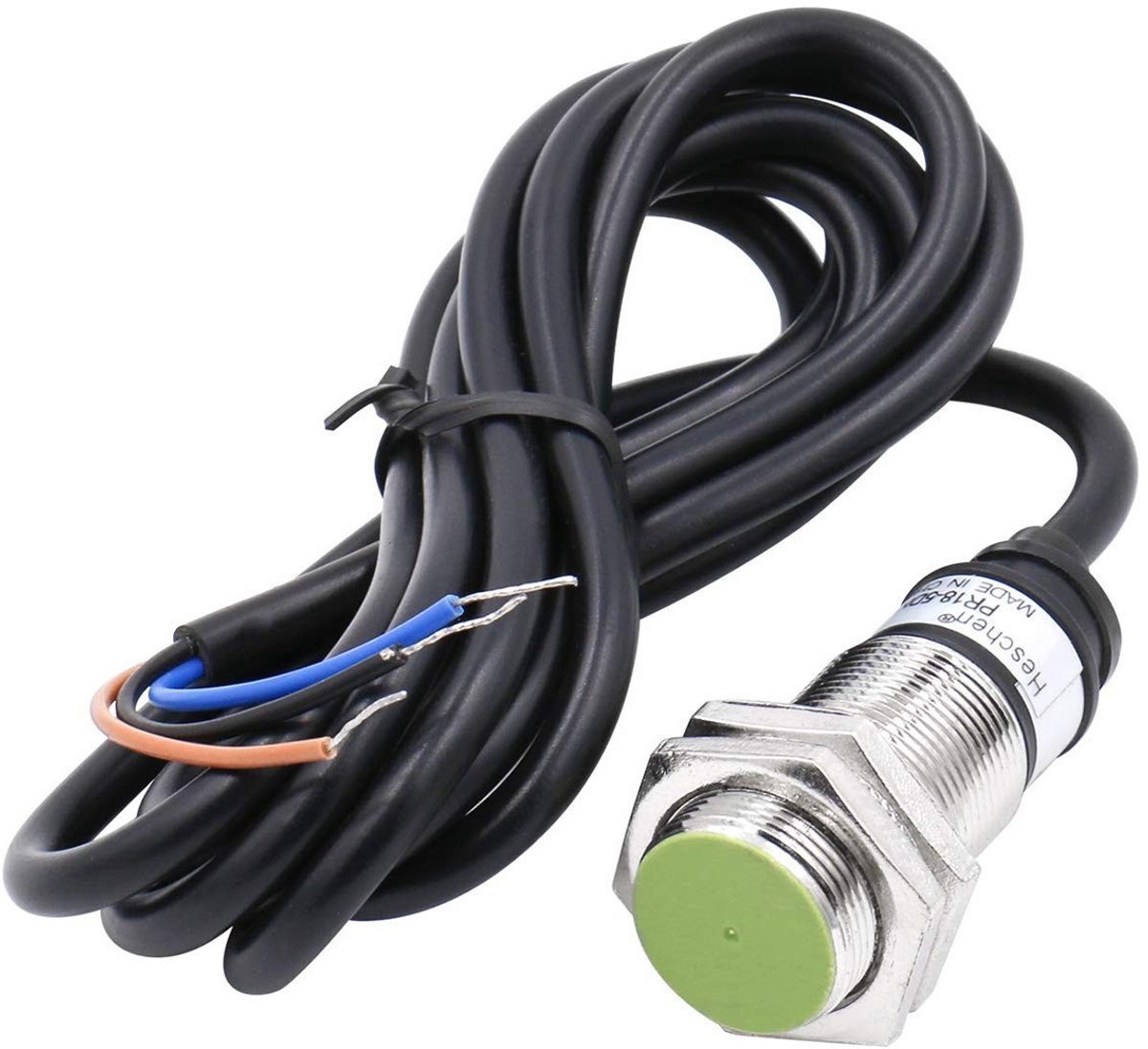 Dailygoods - Dailygoody - Inductieve Sensor - 5mm Detectie - Voor Industriële Toepassingen - Groen - Voor Beveiligingssystemen - M18 Model