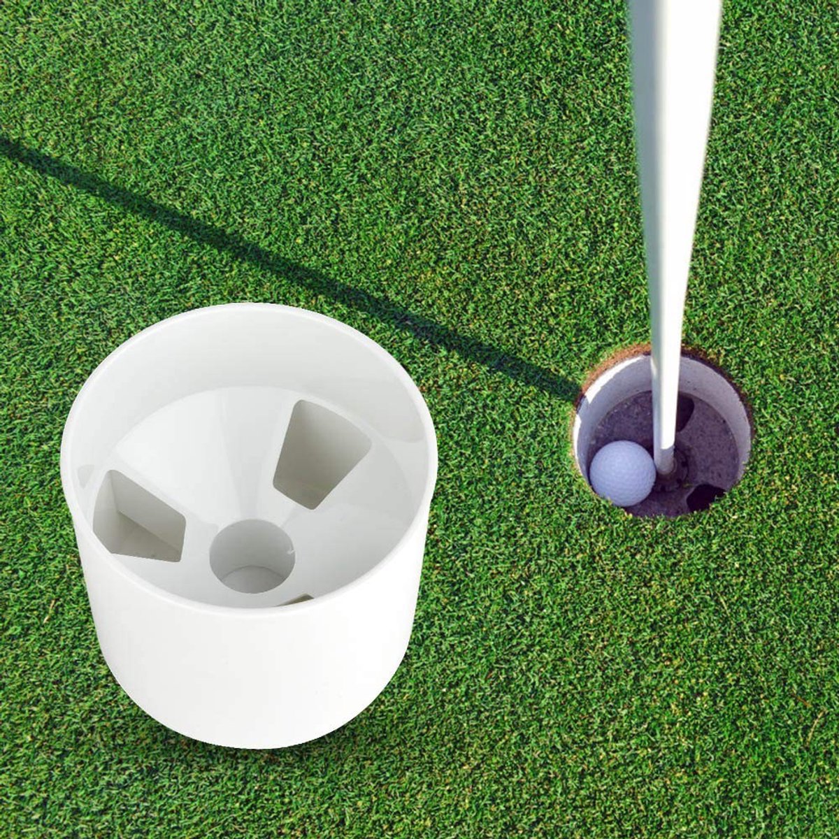 Dailygoody - Hole Cup - Praktische Putting Cup - Duurzaam en Gebruiksvriendelijk - Voor Tuin en Binnen - Efficiënt - Ideaal voor Oefening - Geschikt v