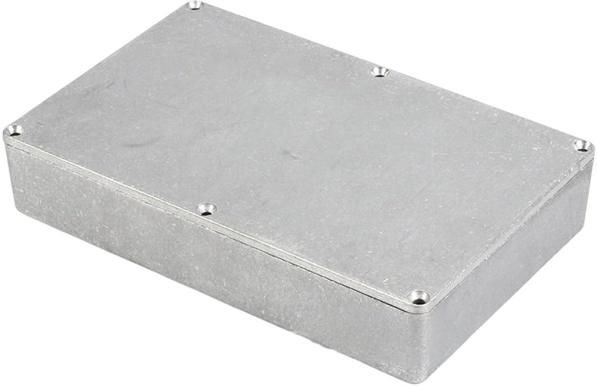 Dailygoody - Gegoten Aluminium Behuizingsdoos - Waterdicht - Stofdicht - Zilver - Elektronische Projectbehuizing - Externe Aansluitdoos - 188 x 119 x ...