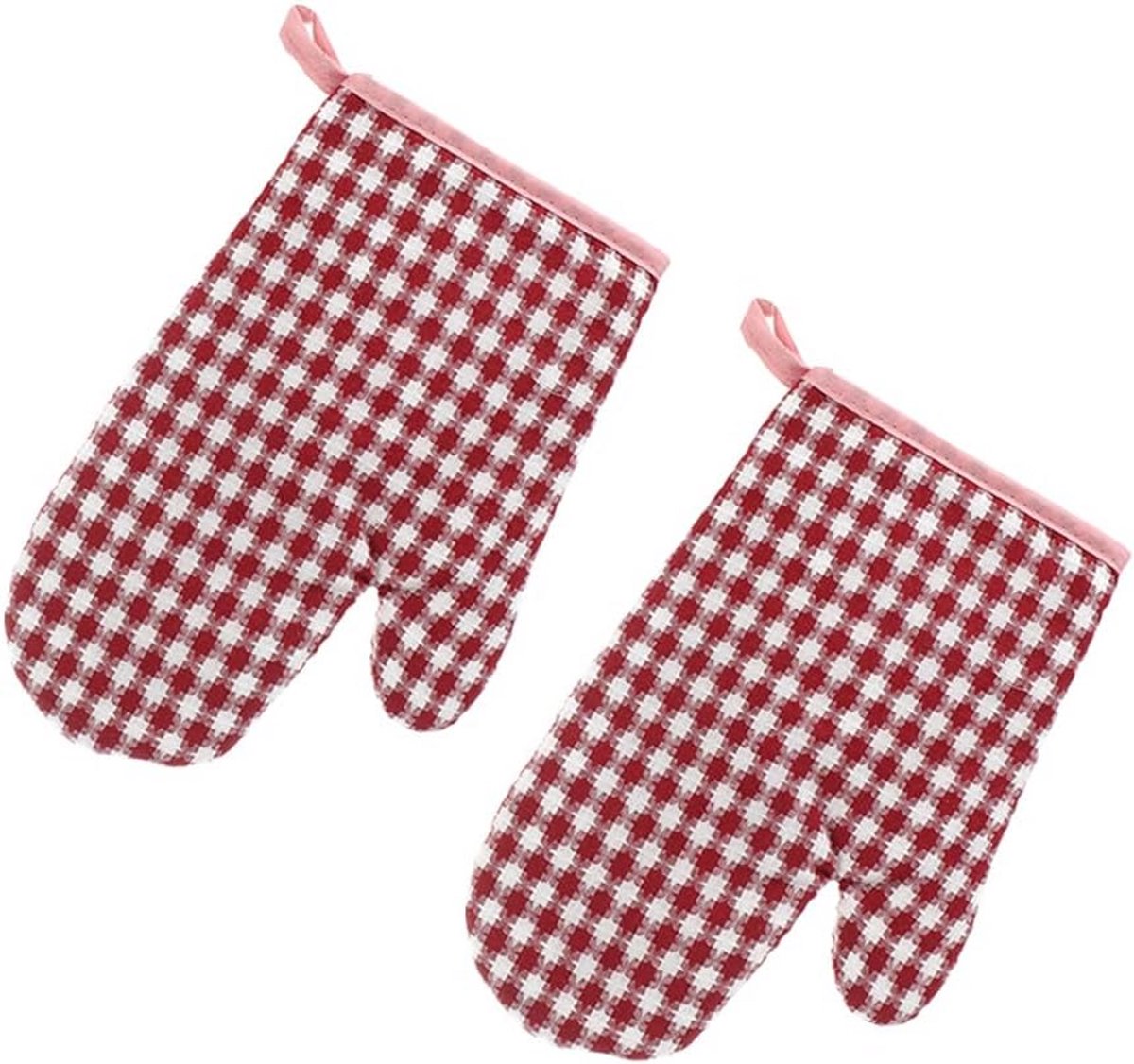 Ovenwanten - Keukenhandschoenen - Koken en bakken - Hittebestendig tot 200°C - 25 x 17 cm - Grijs