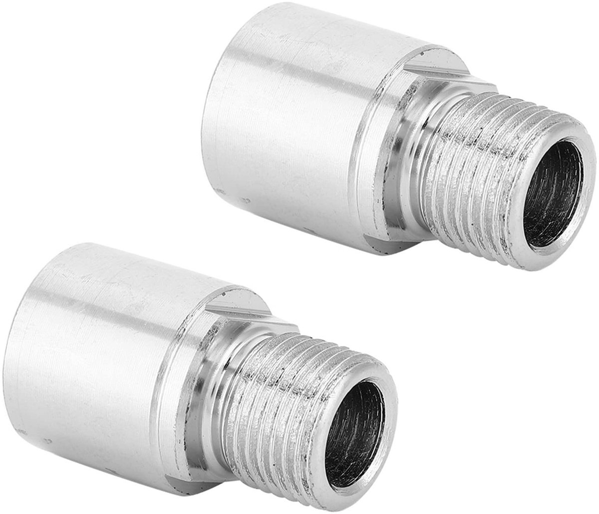 Dailygoods- Pedaal Extender Stalen - 1 Paar - 9/16 Inch - Kniebelasting Preventie - Eenvoudig te Installeren - L/R Markeringen - Fietsverlengstuk