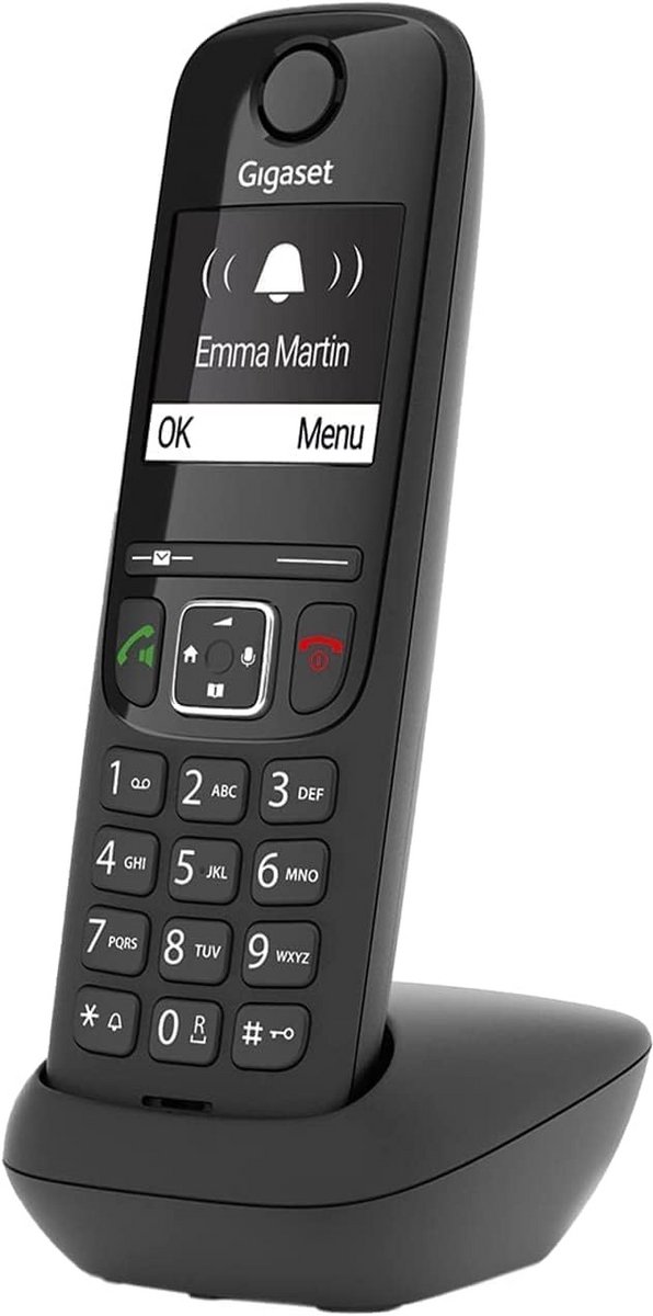 Draadloze Telefoon - Extra Handset - Thuis Bellen - Verlicht Grafisch Display - 14 Uur Beltijd - Zwart