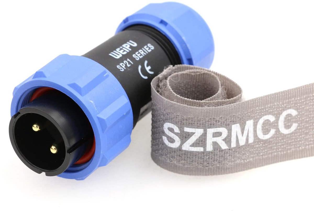 Ronde Stekker - Luchtvaartconnector - Stroom Verbinding - Waterdicht IP68 - 30A 500V - Zwart