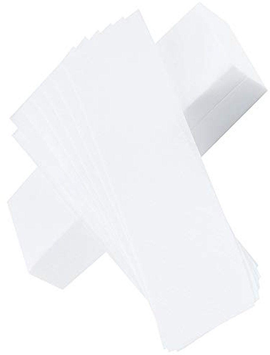 Papier Wax Strips - Ontharingsstrips - Ontharen thuis - Niet-geweven materiaal - 100 stuks - Wit