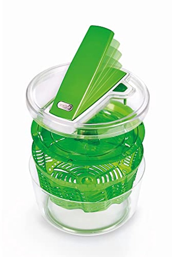 Slacentrifuge met Aqua Vent Technologie - Vaatwasserbestendig, Groot, Voor Snelle Droogresultaten van Salades en Groenten van Merkloos — afbeelding 3