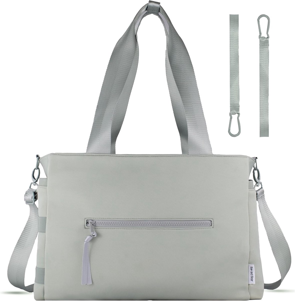 Luiertas Neopreen - Babytas Schoudertas - Baby Verzorging - 100% Waterdicht - 40 x 30 cm - Lichtroze