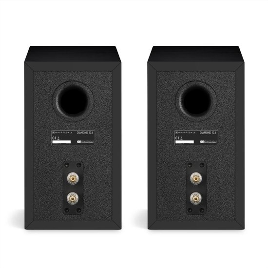 Wharfedale Diamond 12.1i Boekenplank Speaker - Diepe Bas - 2-weg - 130mm Driver - 50Hz-20kHz - Passieve Speaker - Zwart van Wharfedale — afbeelding 3
