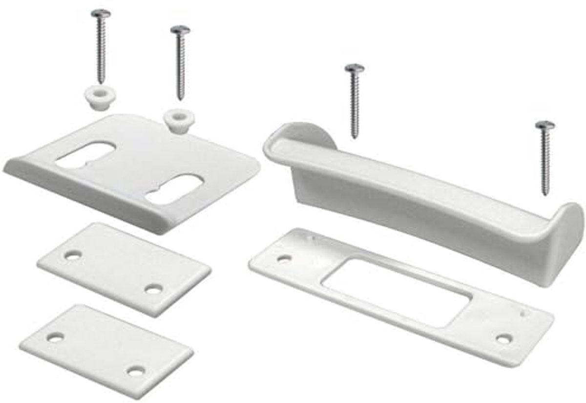 Bevestigingskit Toilet - Vloerbevestiging Dek - Vaste Installatie - Stabiele Verbinding - 2667 x 2159 cm - Grijs