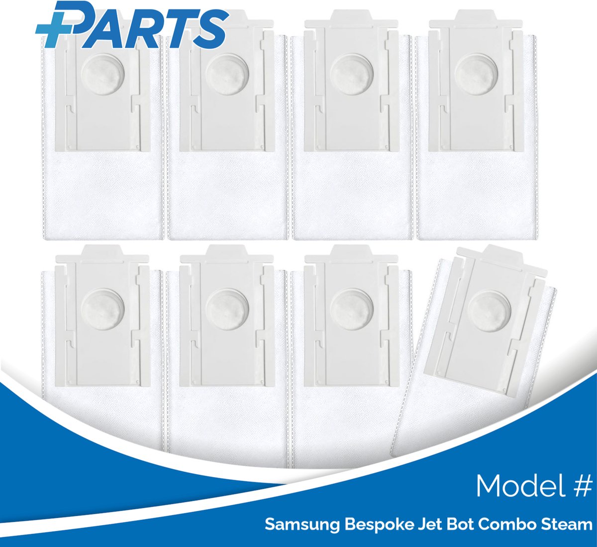 Plus.Parts Samsung Bespoke Jet Bot Combo Steam Stofzakken (8 Stuks, Plus.Parts® alternatief voor VCA-RDB95) Overig