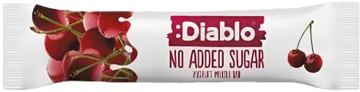 Diablo | No Added Sugar | Cherry Yoghurt Muesli Bar | 1 x 30 gram | Snel afvallen zonder poespas!