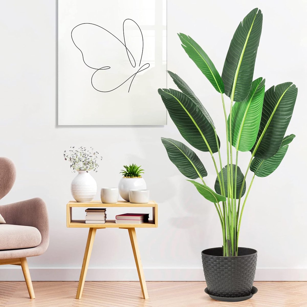 Kunstmatige Paradijsvogelboom - Faux Plant - Binnen Decoratie - Realistisch Blad Detail - 