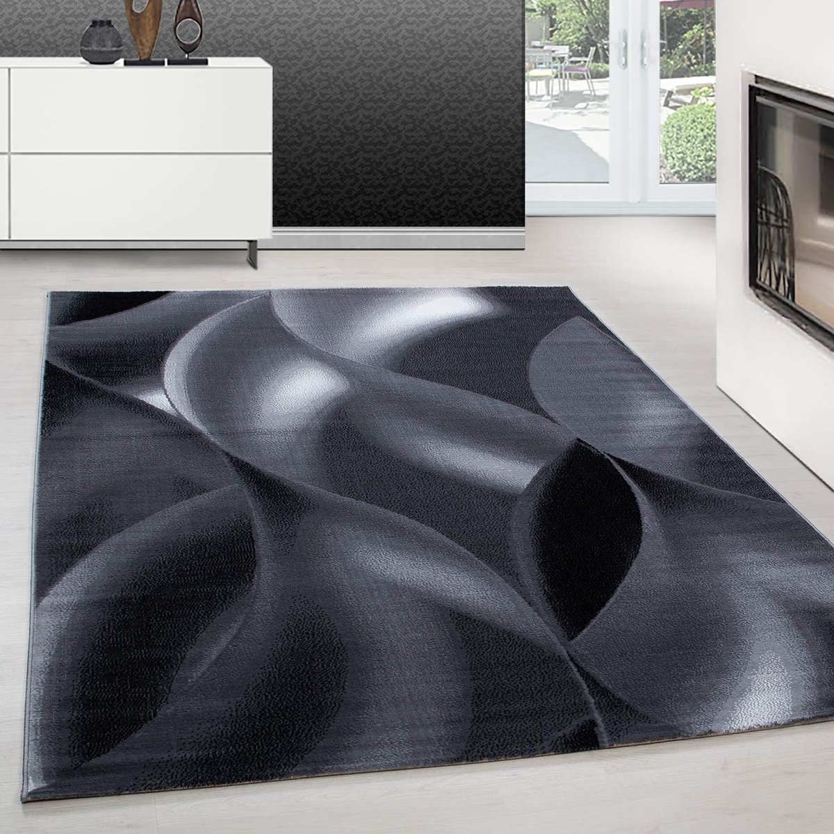 Vloerkleed Abstract - Golvend Patroon - Woonkamer Aankleden - Geschikt voor vloerverwarmin